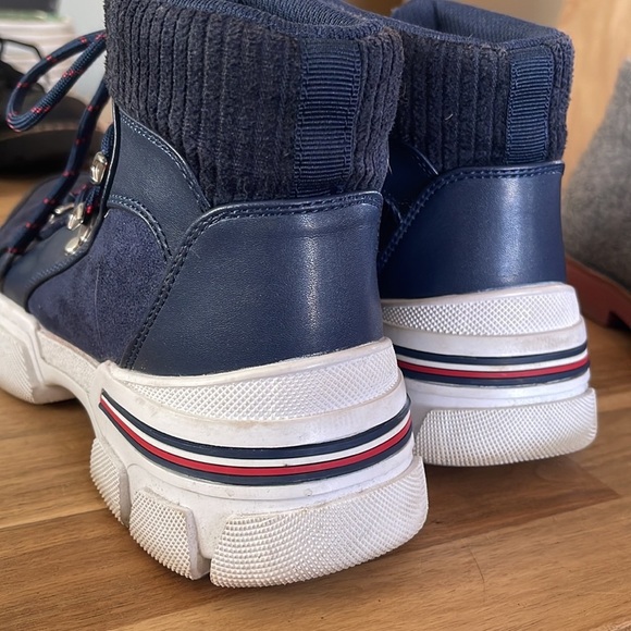 TOMMY HILFIGER ⭐️ nesser navy suede sneaker boots - Picture 5 of 7